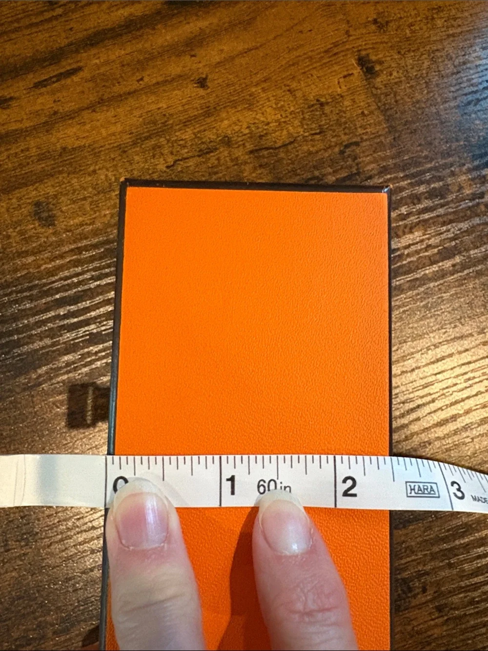 Hermès Orange Signature Box Long Slim Gift Box